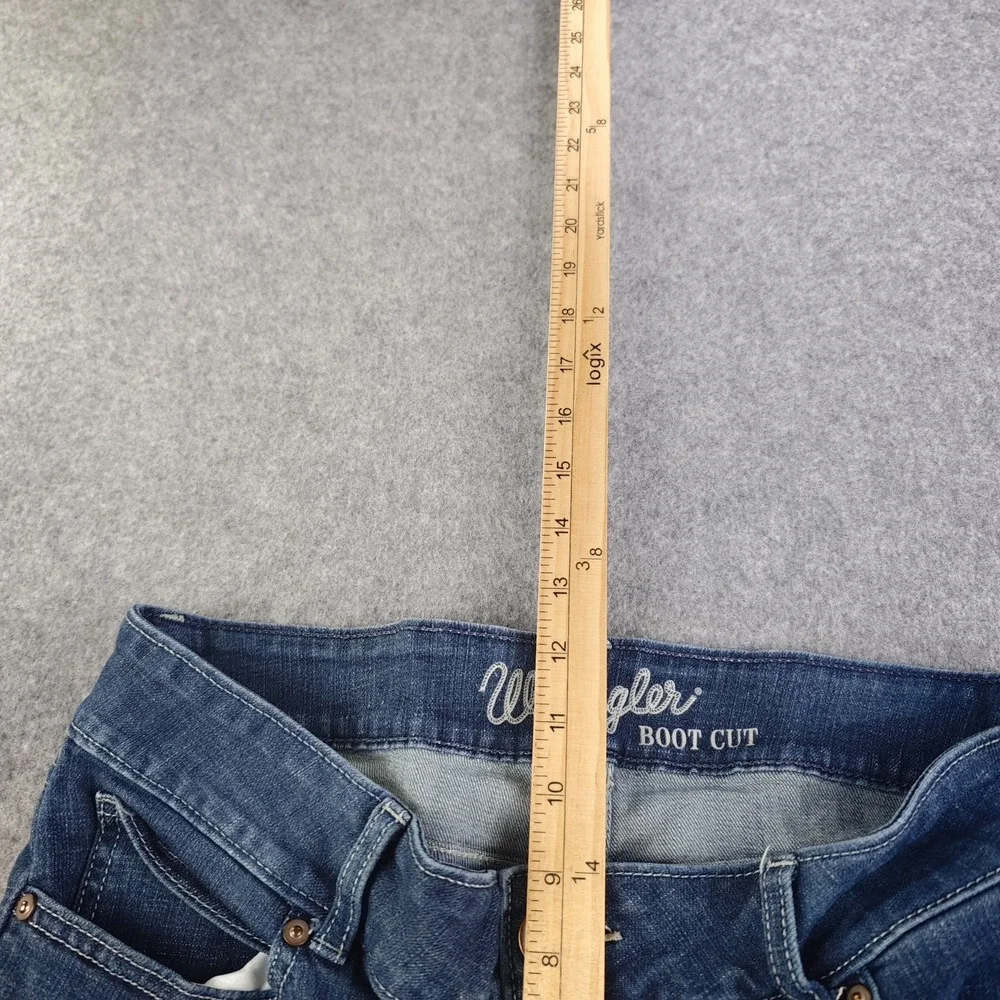 Wrangler Bootcut Jeans Women's 32x34 Blue Medium Wash Mid Rise Stretch 11X34